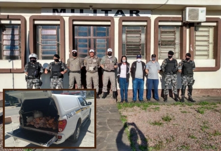 Abigeato: Brigada Militar apreende mais de uma tonelada de carne em São Lourenço e região