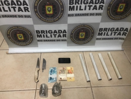 Brigada Militar prende homem por tráfico de drogas em Cristal