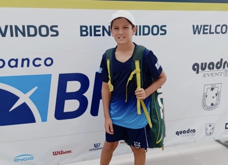 Jovem Lourenciano de 9 anos é destaque no tênis a nivel estadual