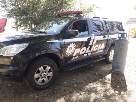 Polícia Civil recupera botijão de gás furtado de Escola Municipal de Educação Infantil!
