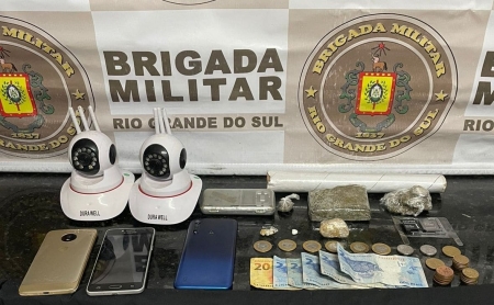 Brigada Militar prende homem por tráfico de drogas em Camaquã