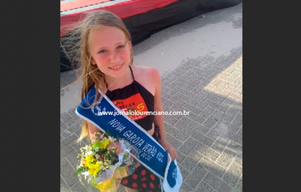 Luana Fischer foi eleita a Garota Verão Kids 2020, em Atlântida Sul