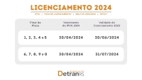 IPVA de todas as placas vencem nesta terça-feira, 30 de abril