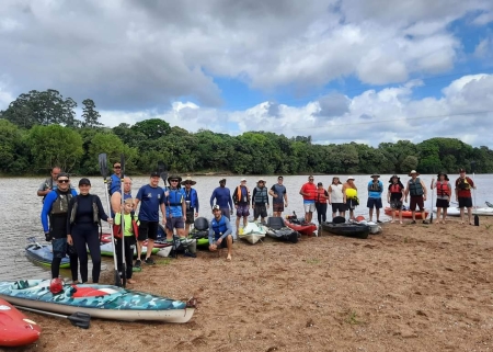 Caiaqueiros de São Lourenço participaram do Festival de Canoagem em Cristal