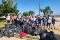 9ª Mutirão e Remada Ambiental recolhe cerca de 900 kg no Camping de São Lourenço do Sul