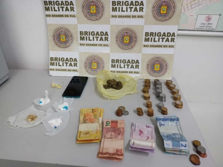 Brigada Militar prende homem por tráfico de entorpecentes