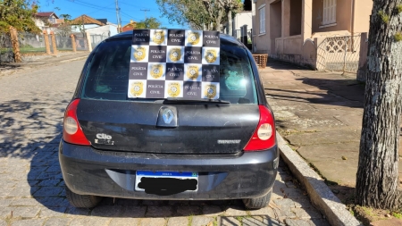 POLÍCIA CIVIL REALIZA APREENSÃO DE VEÍCULO UTILIZADO NO TRÁFICO DE DROGAS