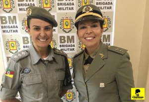 Brigada Militar de SLS recebeu a Tenente Lucélia