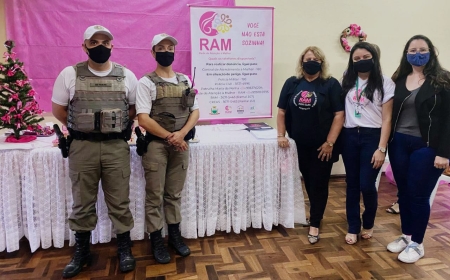 PATRULHA MARIA DA PENHA:   do 30° BPM e Rede de Atenção à Mulher - RAM, realizam reunião alusiva ao trabalho de combate a violência doméstica, realizado no ano de 2021