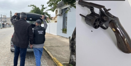 POLÍCIA CIVIL REALIZA PRISÃO E APREENDE ARMA DE FOGO EM SÃO LOURENÇO DO SUL