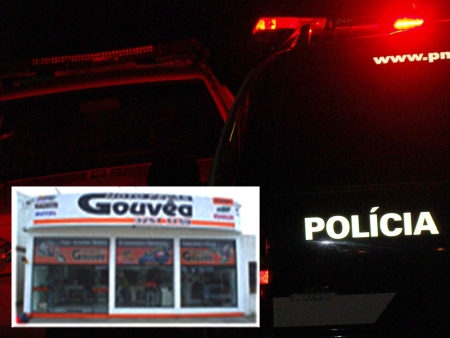 Tentativa de furto na Moto Peças Gouvêa