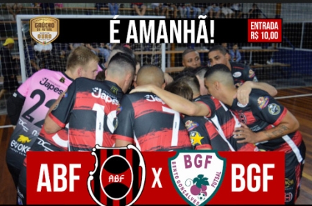 É AMANHÃ:  ABF FUTSAL RECEBE BGF PELA SÉRIE OURO