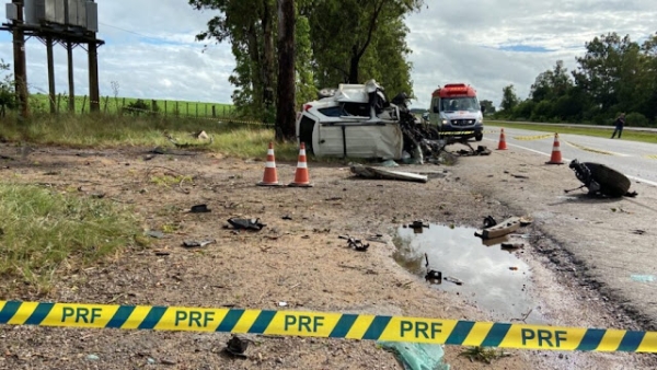 Acidente com óbito na BR-116 em Camaquã