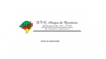 EDITAL DE CONVOCAÇÃO - DTG Amigos da Querência