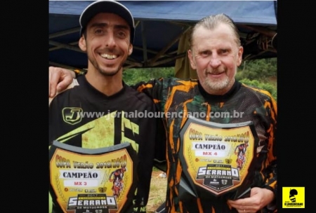 Cadinho Bammann e Eduardo Timmballa foram campeões na Copa Verão de Motocross 2018/19