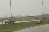 Veículo perdeu o controle e saiu da pista próximo ao retorno para São Lourenço do Sul