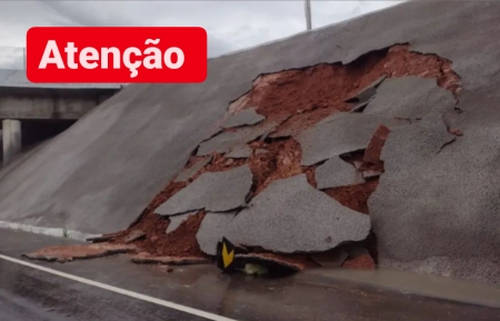 Atenção: Trânsito desviado no viaduto do Salso em Pelotas