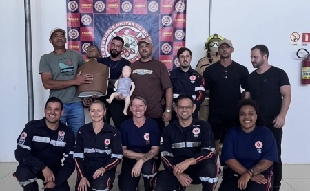 Núcleo de Educação em Urgência do SAMU Pelotas realizou treinamento com a equipe do SAMU de São Lourenço do Sul