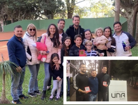 TÊNIS: Atletas do Pérola T.C. foram campeões e vice na 2ª Copa Parque Una de Tênis de Pelotas