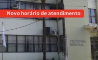 Prefeitura tem novo horário de atendimento a partir desta segunda-feira