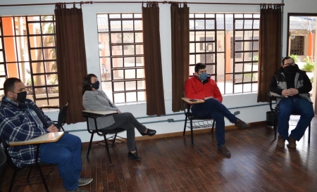 Márcia Lucas realiza reunião com o diretor do Campus da FURG em São Lourenço do Sul Eduardo Vogelmann