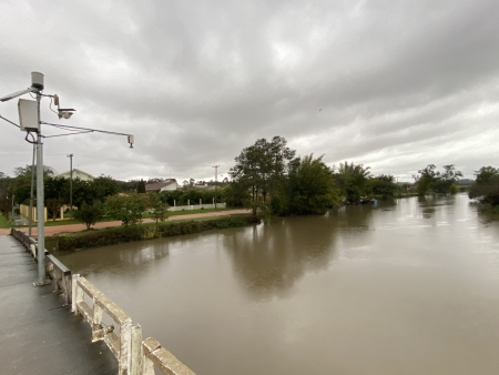 Com mais previsão de chuva, nível do Arroio está sendo monitorado pela Defesa Civil