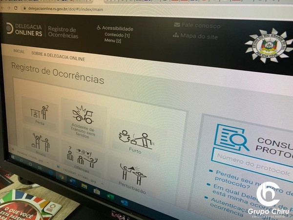 Ocorrências podem ser registradas On Line sem a necessidade de deslocar-se até uma Delegacia de Polícia
