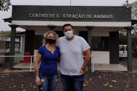 Em Canoas, Fabiane Peglow (PSB) visita sede da Secretaria Extraordinária dos Direitos dos Animais (SEDA)