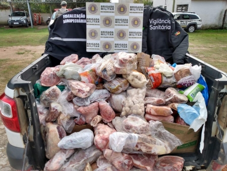 Brigada Militar realizou a Operação de  Combate ao Abigeato com o apoio da Polícia Civil, Vigilância Sanitária e Inspetoria Veterinária