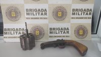Mulher entregou à Brigada Militar arma encontrada em sua residência