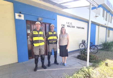 Brigada Militar segue com reforço no policiamento escolar em São Lourenço e região