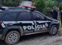 Caminhonete colidiu com animais deitados em estrada na zona rural