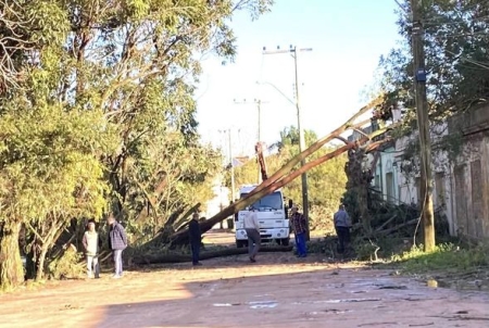 Ciclone atingiu São Lourenço do Sul na madrugada desta quinta-feira