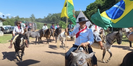 Cavaleiros da Costa Doce chegam a Barra do Ribeiro