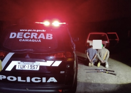 Dupla de Abigeatários é presa pela DECRAB Camaquã
