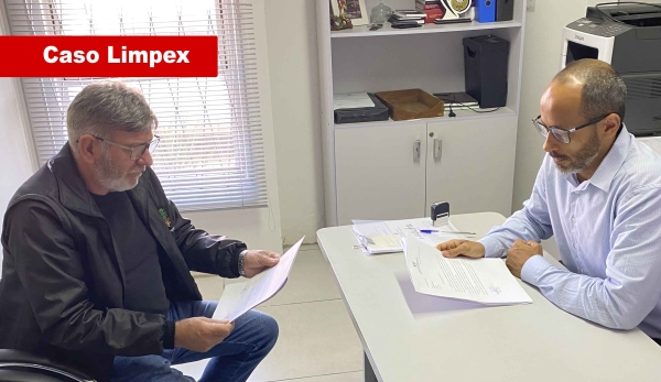 Prefeito registra ocorrência contra Limpex por ter recebido a verba do município e não ter pago os funcionários