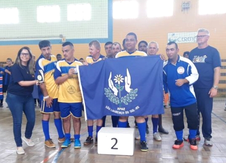 APAE São Lourenço é vice campeã na fase Regional na modalidade Futsal das Olimpíadas Especiais