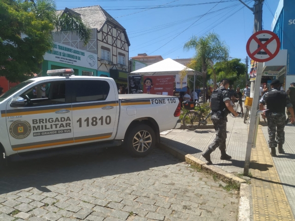Brigada Militar de SLS participa do dia Municipal de Doação de Medula óssea