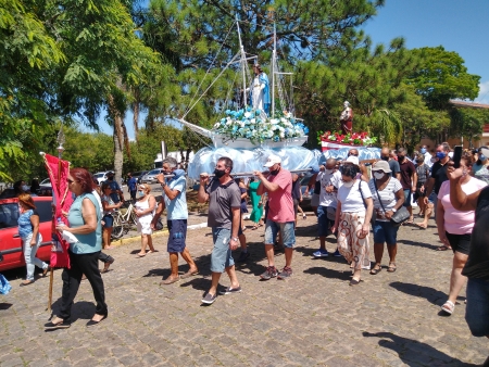 Procissão da Festa de Nossa Senhora dos Navegantes acontece neste momento