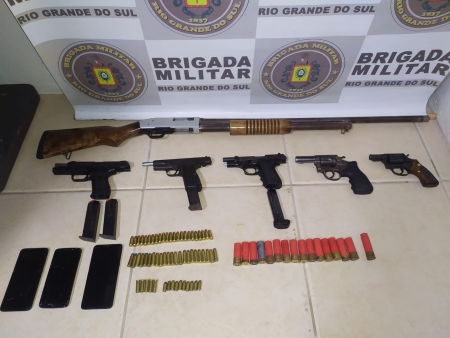 Brigada Militar prende 05 homens por  tentativa de homicídio em Camaquã