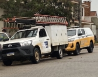 Acidente entre caminhonete e ciclista na “faixinha” próximo ao trevo da Nova Esperança