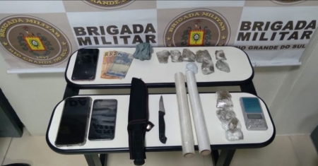 Brigada Militar prende indivíduos por Trafico de drogas em Camaquã