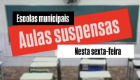 A Prefeitura Municipal comunica que nesta sexta-feira (09) não haverá aulas nas escolas da rede municipal