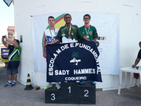 Estudante conquista o ouro nos Jergs