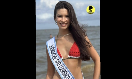 A Lourenciana Luísa Vieira Duarte representa São Lourenço do Sul no Garota da Praia 2025 em Tramandaí
