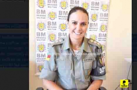 Capitã Pâmela foi tranferida ao CRPOSul