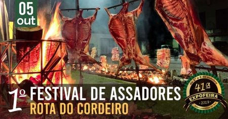 41º EXPOFEIRA: Inscrições abertas para o 1º Festival de Assadores Rota do Cordeiro