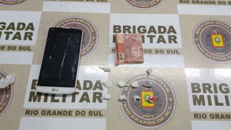 Brigada Militar localiza droga com adolescente em São Lourenço do Sul