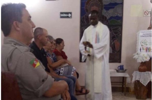 Brigada Militar de Turuçu participa da cerimônia religiosa Lava-Pés