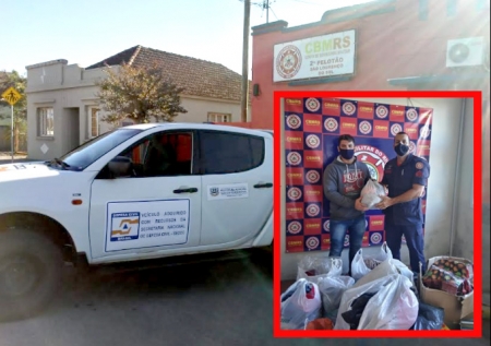 Corpo de Bombeiros arrecada doações para a campanha de agasalho 2021